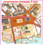 Схема спортивных мероприятий на площади Кирова